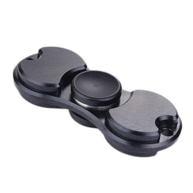 Fidget Spinner Black Aluminium