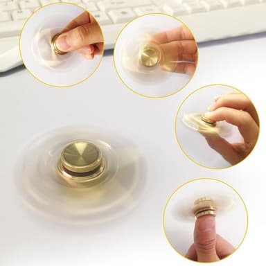 Fidget Spinner Black Aluminium