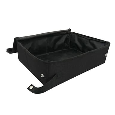 Transportboks for katt med lokk Svart 40x30x10 cm