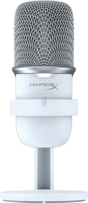 HyperX SoloCast USB kondensatormikrofon (hvit)