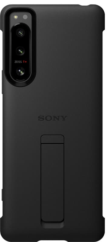 Sony Xperia 5 IV Style Cover med stativ (sort)