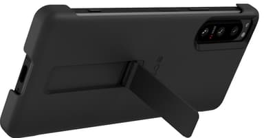 Sony Xperia 5 IV Style Cover med stativ (sort)