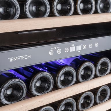 Temptech Premium vinskap WP120DCS (rustfritt stål)