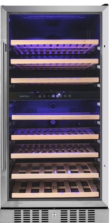 Temptech Premium vinskap WP120DCS (rustfritt stål)