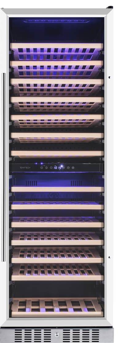Temptech Premium vinskap WP180DCS (rustfritt stål)