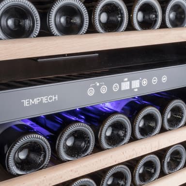 Temptech Premium vinskap WP180DCS (rustfritt stål)