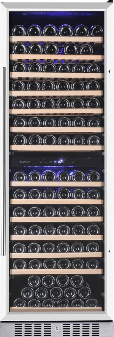 Temptech Premium vinskap WP180DCS (rustfritt stål)