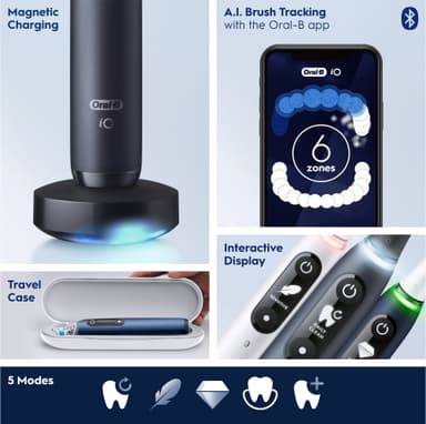 Oral-B iO 7s elektrisk tannbørste 408789 (hvit)