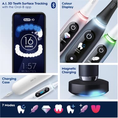 Oral-B iO 9s elektrisk tannbørste 408840 (hvit)