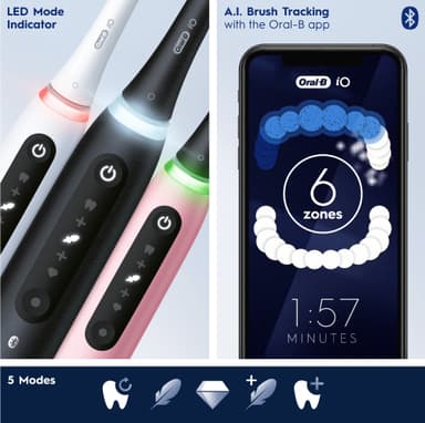 Oral-B iO 5s elektrisk tannbørste 414940 (blush pink)
