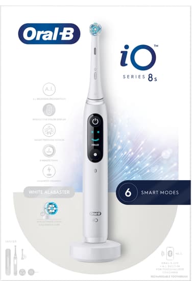Oral-B iO 8s elektrisk tannbørste 408918 (hvit)