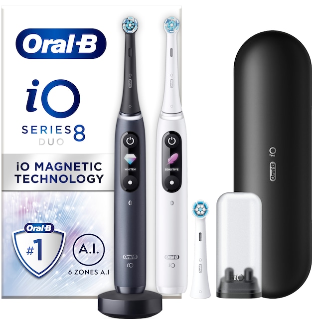 Oral-B iO 8 Duo electric toothbrushes 449034 (sort/hvit)