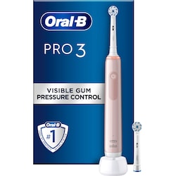 Oral-B Pro3 3400N elektrisk tannbørste 760093 (pink sensi)