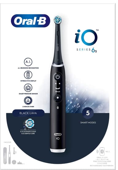 Oral-B iO 6s elektrisk tannbørste 409137 (black lava)