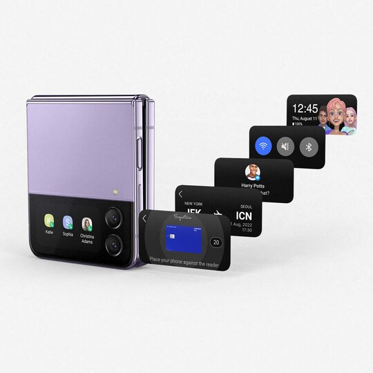 Samsung Galaxy Z Flip4 smarttelefon 8/128GB (Graphite)