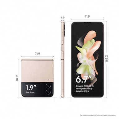 Samsung Galaxy Z Flip4 smarttelefon 8/128GB (Pink Gold)