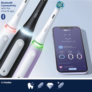 Oral-B iO 4 DUO elektriske tannbørster 414742 (sort/hvit)