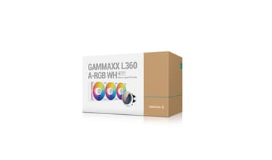 DeepCool GAMMAXX L360 A-RGB WH Prosessor All-in-one liquid cooler 12 cm Hvit
