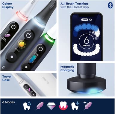 Oral-B iO 8s elektrisk tannbørste 408826 (sort)