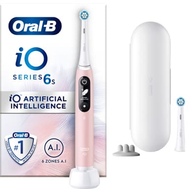 Oral-B iO6S Sensitive-edition elektrisk tannbørste 427384 (rosa)