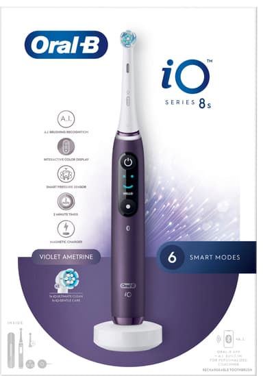 Oral-B iO 8s elektrisk tannbørste 408932 (fiolett)