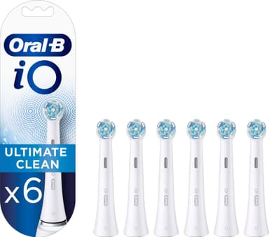 Oral-B iO Ultimate Clean tannbørstehoder 417828 6 pk (hvit)