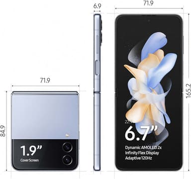 Samsung Galaxy Z Flip4 smarttelefon 8/128GB (Blue)
