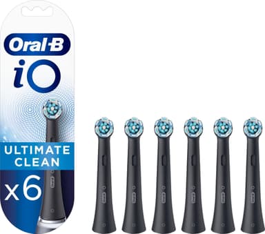 Oral-B iO Ultimate Clean tannbørstehoder 417880 6-pk. (sort)