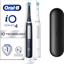 Oral-B iO 4 DUO elektriske tannbørster 414742 (sort/hvit)