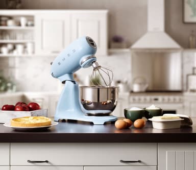 Smeg kjøkkenmaskin SMF03PBEU (blå)