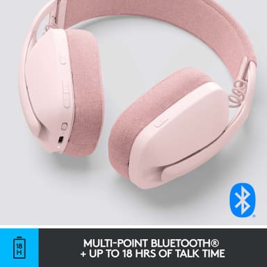 Logitech Zone Vibe 100 trådløst headset (rose)