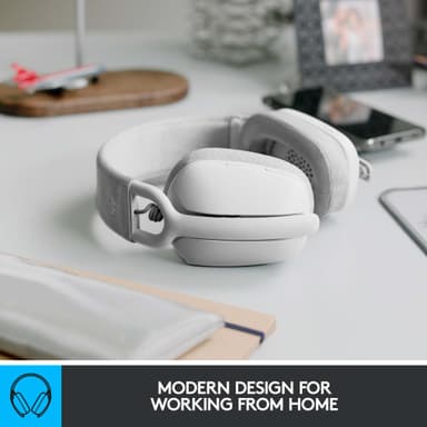 Logitech Zone Vibe 100 trådløst headset (hvit)