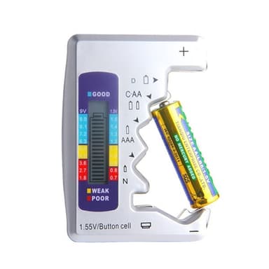 Batteritester C/D/N/9V/AA/AAA