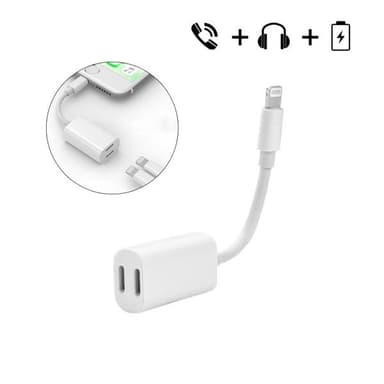 Headset lydadapter iPhone 8 / 7 & 7 Plus hodetelefoner