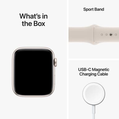Apple Watch SE 2nd Gen 44 mm LTE (Stjerneskinn Alu/Stjerneskinn sportsreim)