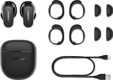 Bose QuietComfort Earbuds II helt trådløse in-ear hodetelefoner (sort)