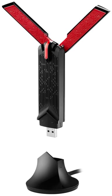 Asus USB-AC68 WiFi-ac adapter (sort)