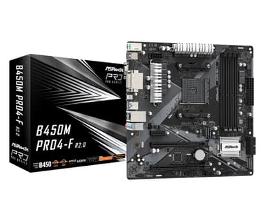Asrock B450M Pro4-F R2.0 AMD B450 AM4 Micro ATX