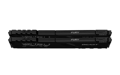 Kingston FURY Beast 16GB DDR4 RAM 3600 MT/s CL17 (sort)