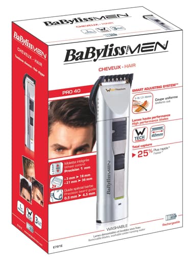 BaByliss Pro 40 W-Tech hårklipper BAE781E