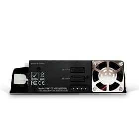Fantec MR-2535DUAL 13,3 cm (5.25") Bærepanel Sort