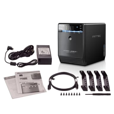 Fantec QB-35U31R datalagringsenhet Tower Sort