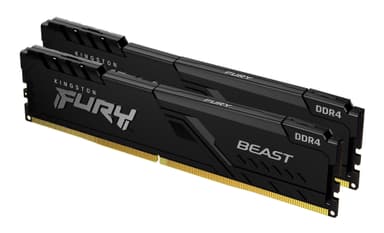 Kingston FURY Beast 16GB DDR4 RAM 3200MT/s CL16 (sort)