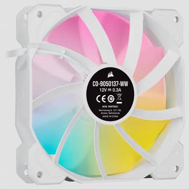 Corsair SP120 RGB ELITE PC-kjølevifte Vifte 12 cm Hvit 3 stykker