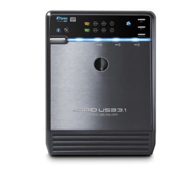 Fantec QB-35U31R datalagringsenhet Tower Sort