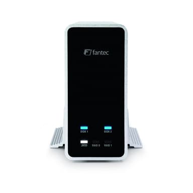 Fantec mobiRAID X2 HDD/SSD-kabinett Hvit 2.5"