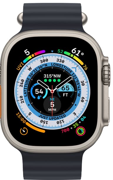 Apple Watch Ultra 49mm GPS+CEL Titanium (Midnatt/Ocean Band)