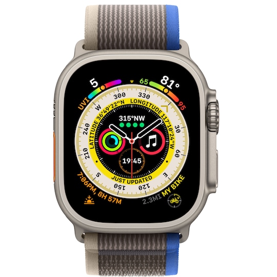 Apple Watch Ultra 49mm GPS+CEL Titanium M/L (Blå/Grå/Trail Loop)