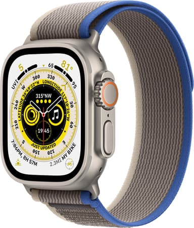 Apple Watch Ultra 49mm GPS+CEL Titanium M/L (Blå/Grå/Trail Loop)