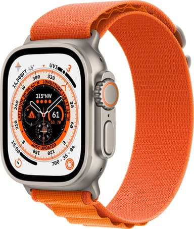 Apple Watch Ultra 49mm GPS+CEL Titanium M (Oransje/Alpine Loop)